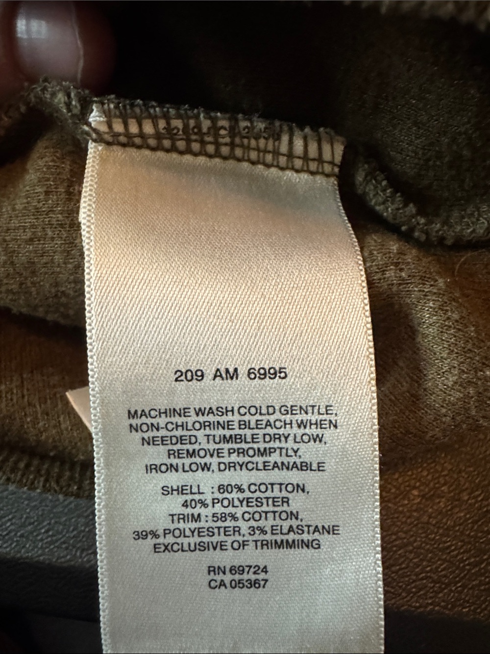 Columbia Men's Olive Worn In V-Neck Sweater Fall Cozy Warm Layer Size Large - Picture 5 of 6
